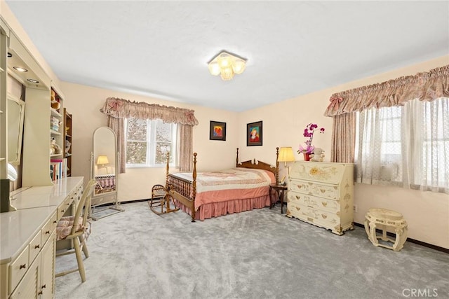 bedroom with carpet flooring