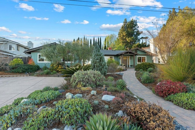 view of front of home