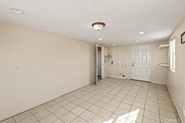 view of tiled spare room