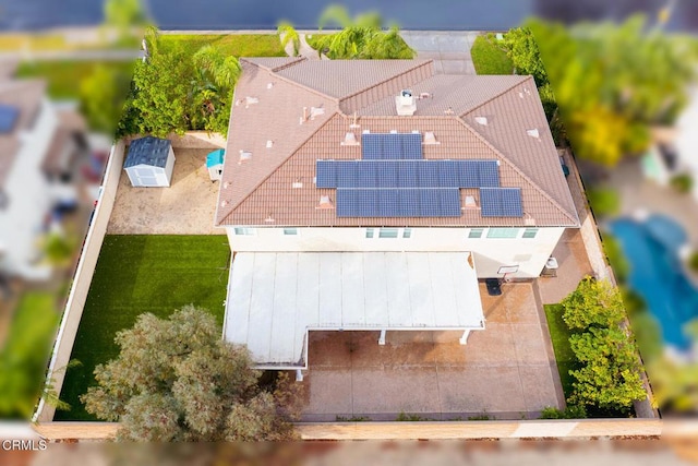 birds eye view of property