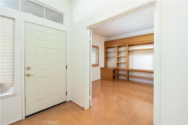 foyer featuring hardwood / wood-style floors