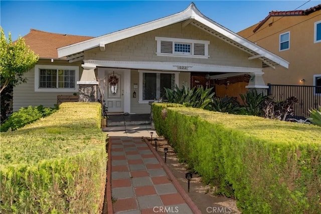 view of front of house with a front yard