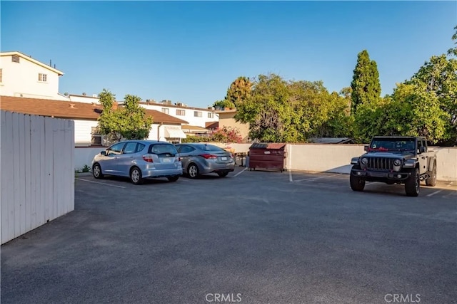 view of car parking