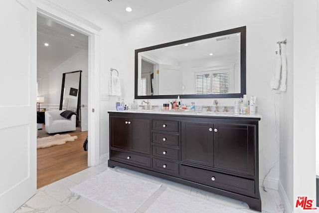 bathroom featuring vanity