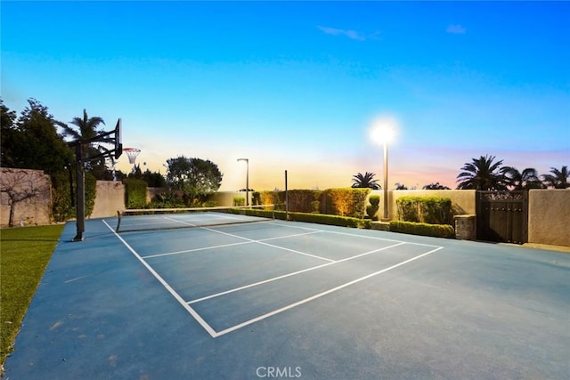 view of sport court with basketball court