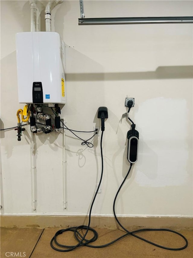 utilities featuring tankless water heater