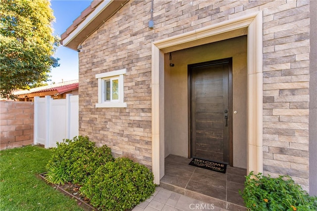 view of entrance to property