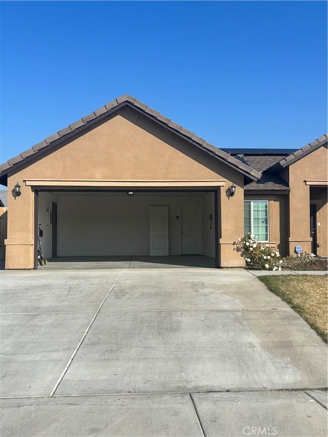 view of home's exterior featuring a garage