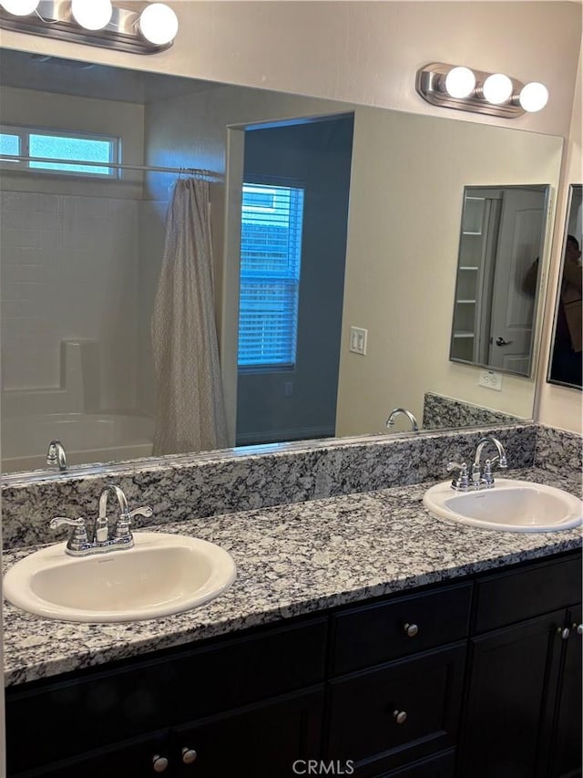 bathroom with vanity