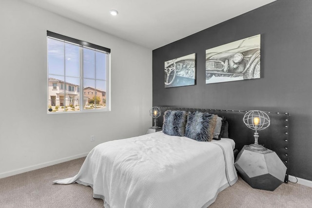 bedroom featuring carpet flooring