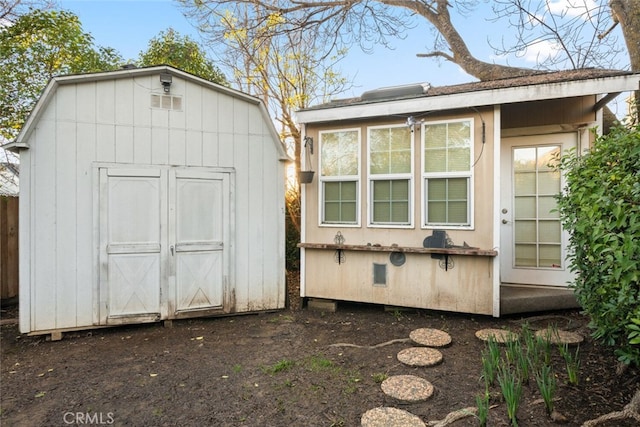 view of outbuilding