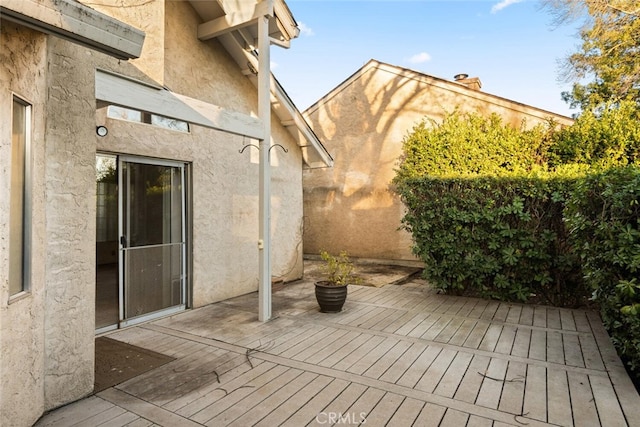 deck featuring a patio