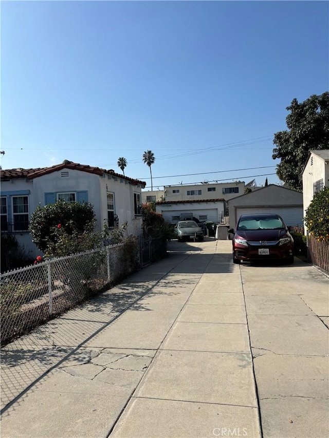 view of home's exterior featuring a garage