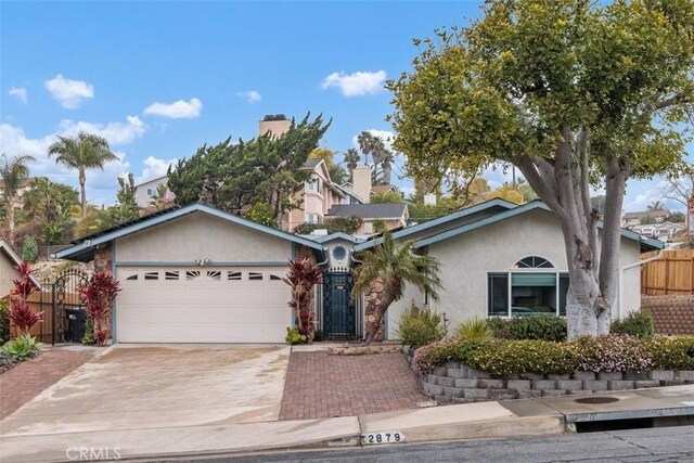 ranch-style house with a garage