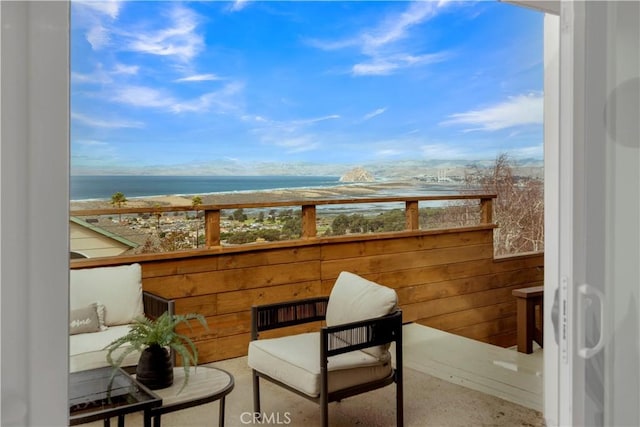 2741 Houston Dr, Los Osos, CA 93402 - balcony featuring a beach view and a water view