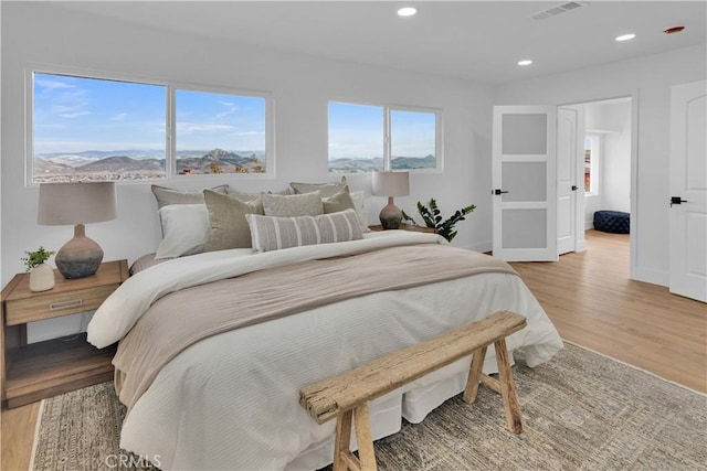 2741 Houston Dr, Los Osos, CA 93402 - bedroom featuring recessed lighting, visible vents, baseboards, and light wood finished floors