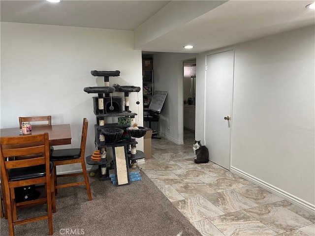 view of dining area