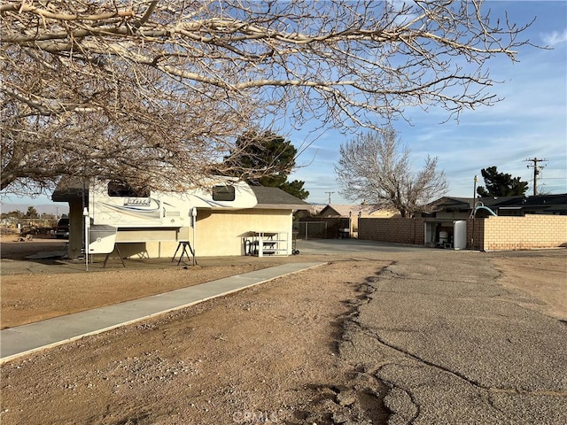 view of road