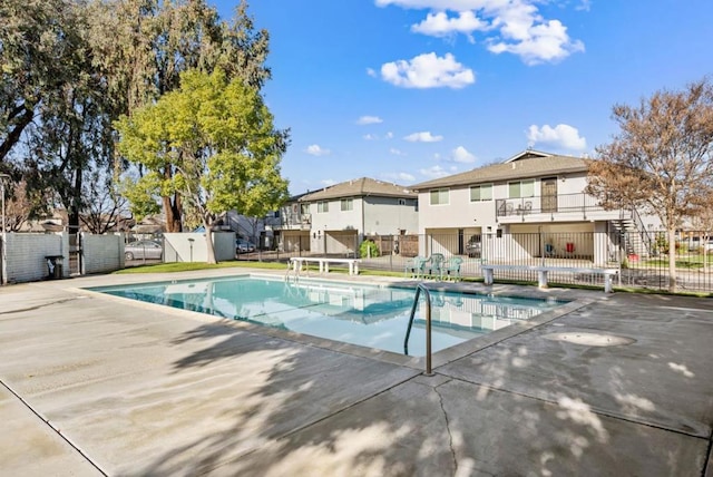 view of pool with a patio