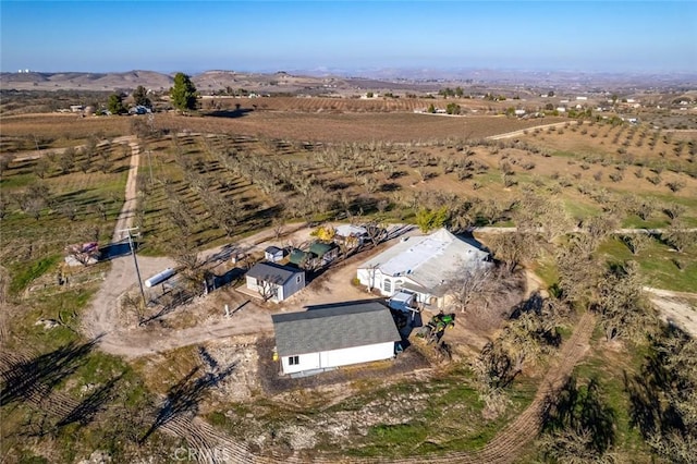 aerial view featuring a rural view