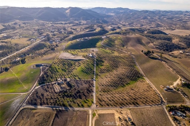 aerial view featuring a mountain view