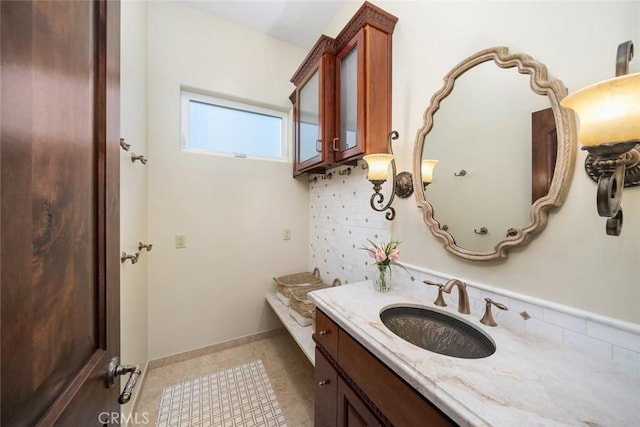 bathroom featuring vanity