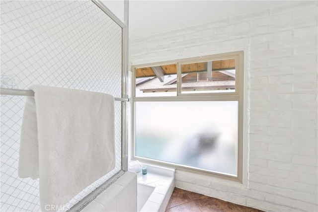 bathroom featuring tile patterned flooring