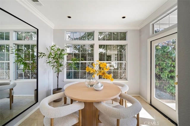 view of sunroom / solarium