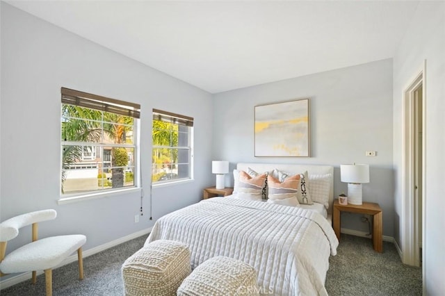 bedroom with carpet flooring