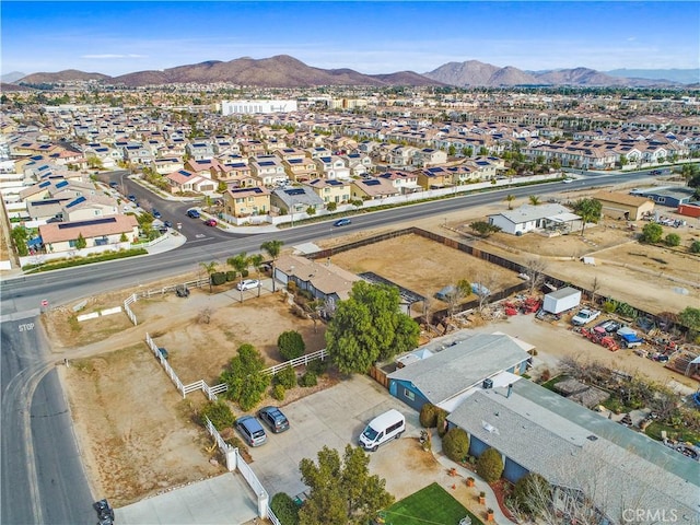 aerial view featuring a mountain view