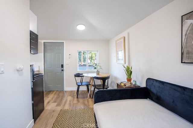 bedroom featuring light hardwood / wood-style flooring