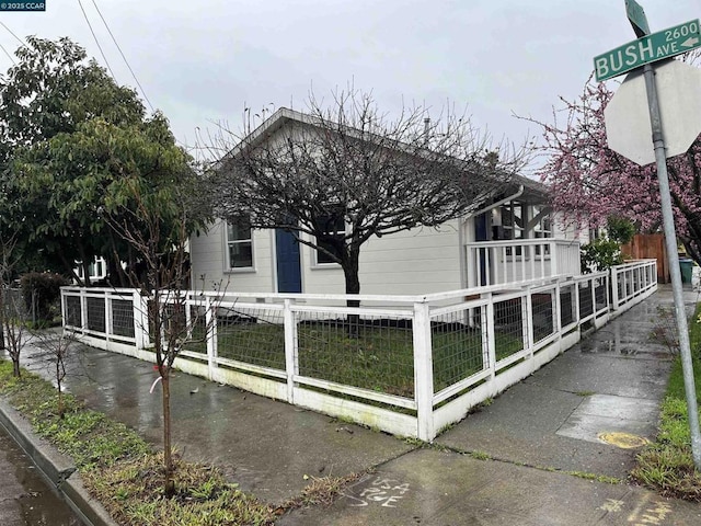 view of home's exterior