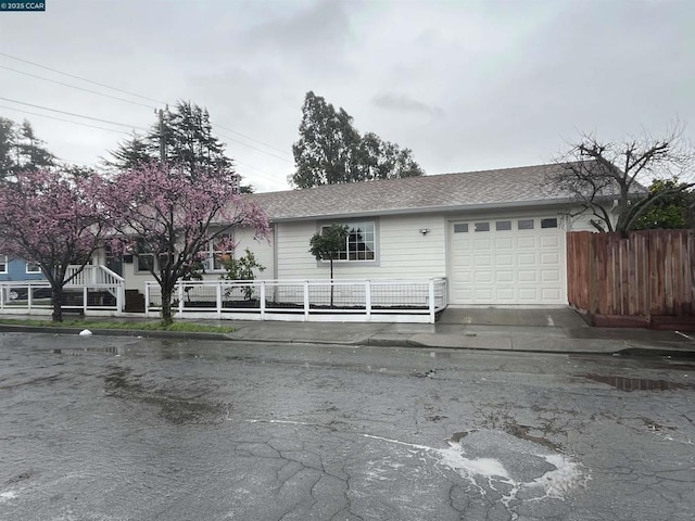 ranch-style house with a garage