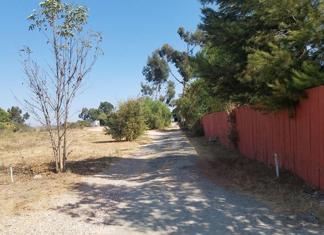 view of road