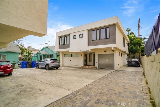 view of front of house featuring a garage