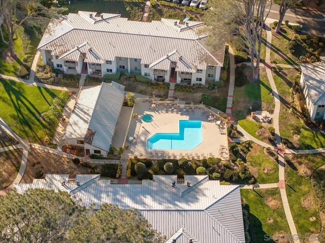 birds eye view of property