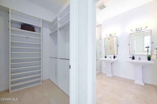 bathroom featuring tile patterned floors