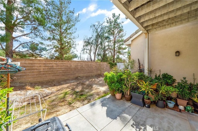 exterior space with a patio