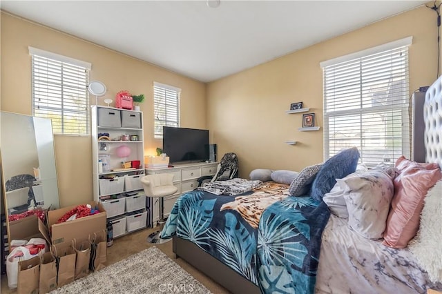 bedroom featuring carpet floors