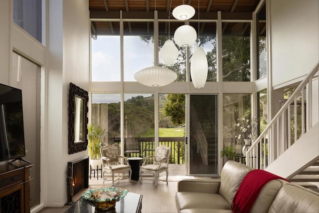 view of sunroom / solarium