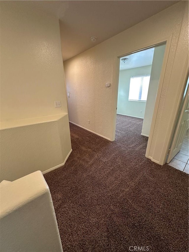 unfurnished room with light carpet