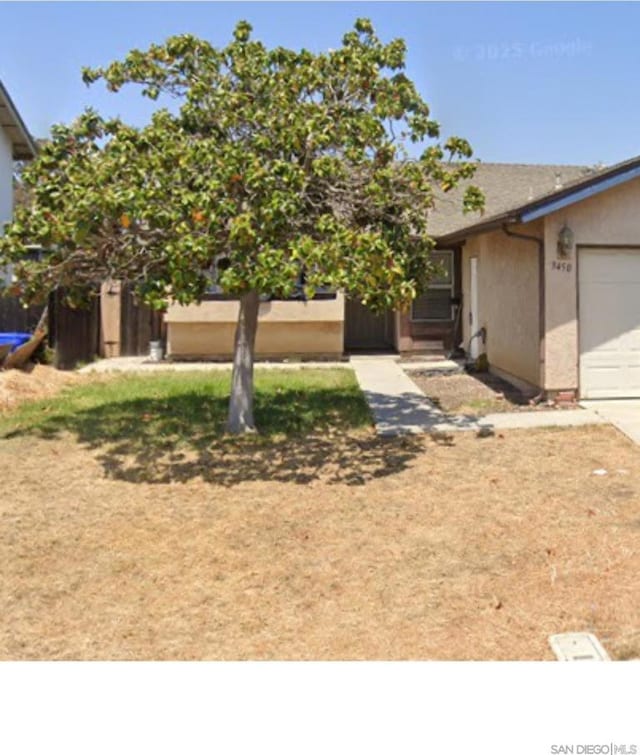 exterior space featuring a garage