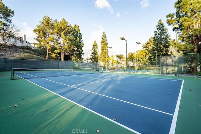 view of tennis court