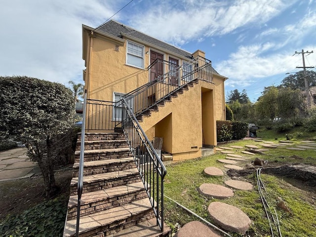 view of rear view of property