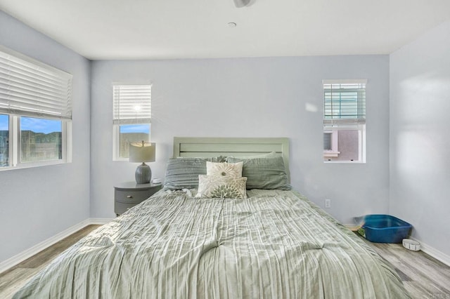 bedroom featuring hardwood / wood-style floors