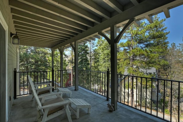 view of balcony