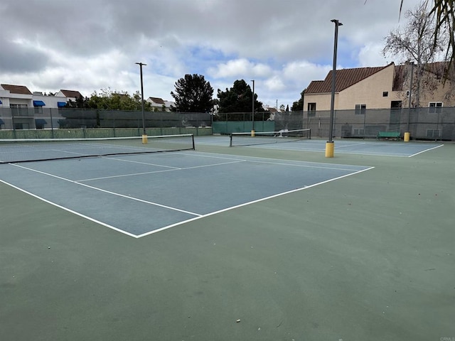 view of tennis court