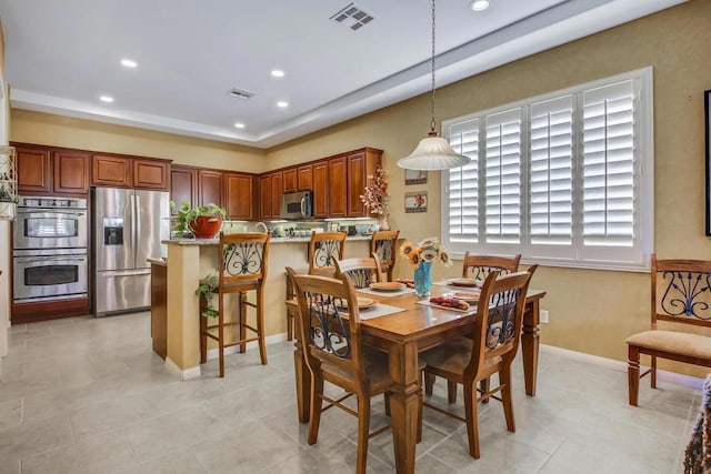 view of dining room