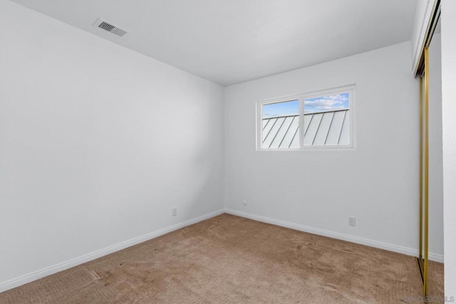 view of carpeted empty room