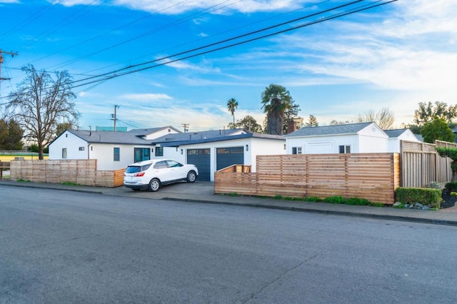 view of front of house featuring a garage